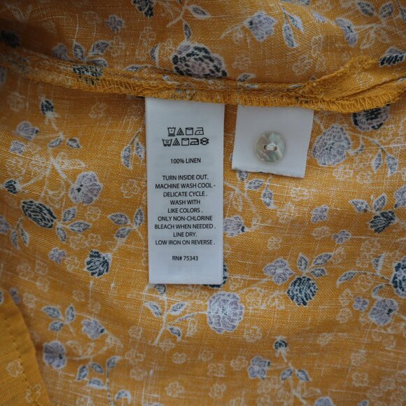 Rachel Zoe Oversized Linen Button Up Top | S - Picture 4 of 6